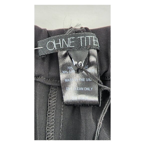 OHNE TITEL Viscose & Nappa Leather Pants NWT - Picture 9 of 12